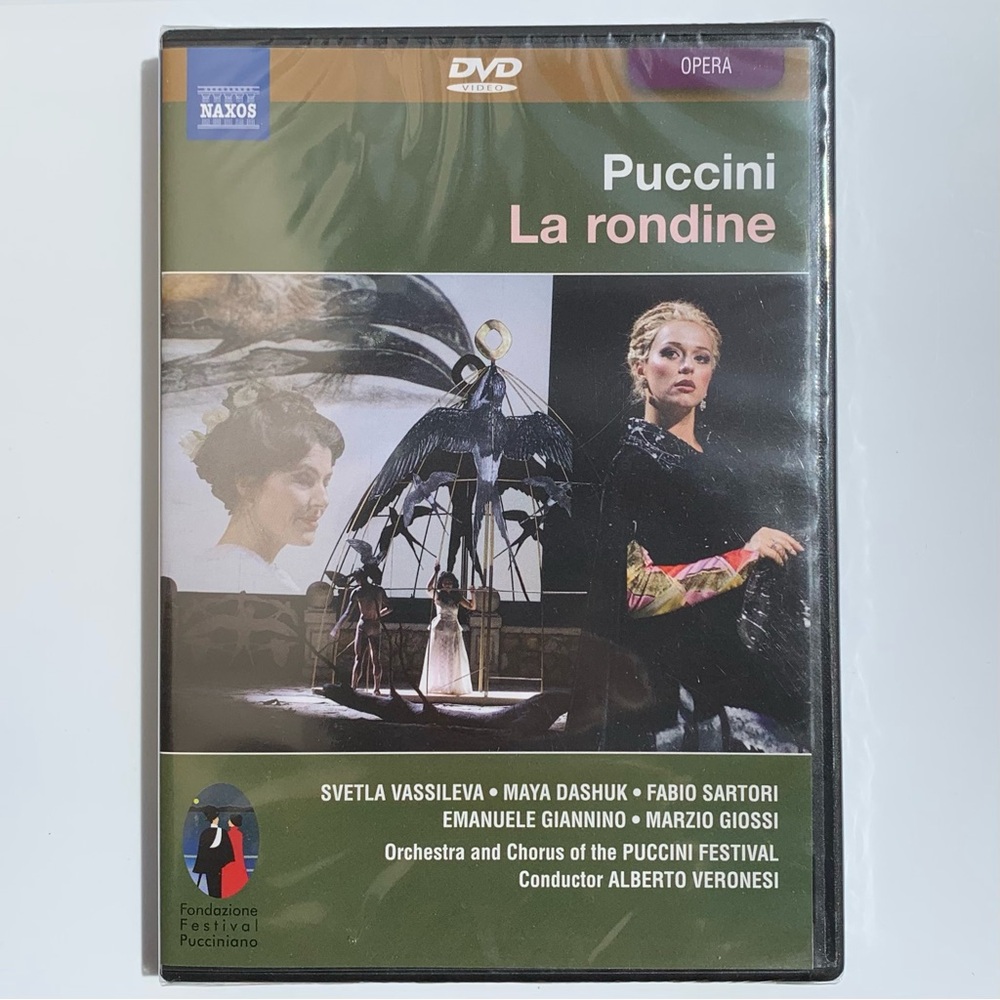 Puccini  La Rondine DVD Naxos 2009 DVD Italian opera NEW UPC 747313526659